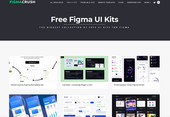 Figma UI kits, Free UI kits for Figma, FigmaCrush.com