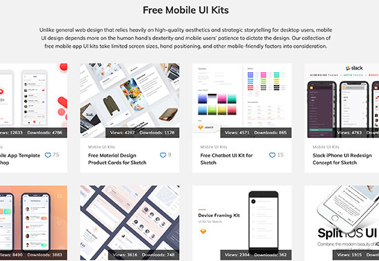 Free Mobile & Web UI Kits - Psddd