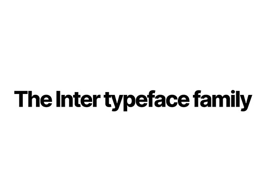 Inter font family - Rsms.me