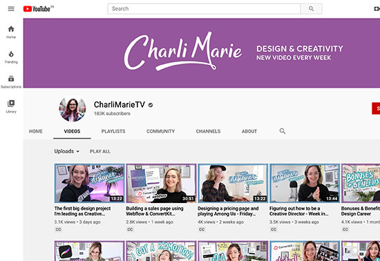 CharliMarieTV Youtube Channel