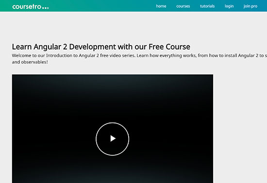 Learn Angular 2 Free Course - Coursetro