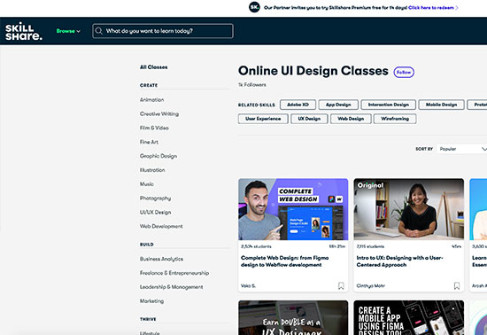 Online UI Design Classes, Start Learning for Free, Skillshare