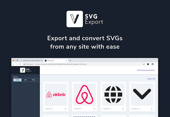 SVG Export, Chrome Extensions SVG Export