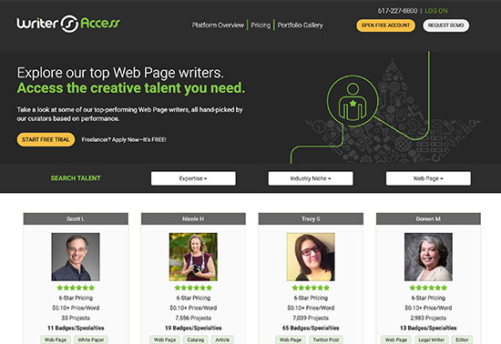 WriterAccess, Hire Freelance Writers, Content Strategists