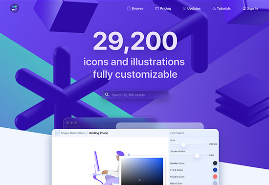 Shape, 26000 Icons & Illustrations to SVG, Lottie, React