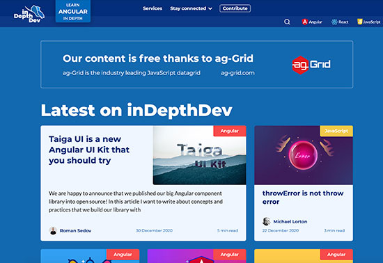 inDepthDev, Community of passionate, web developers