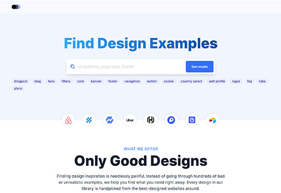 lookup.design, ui examples